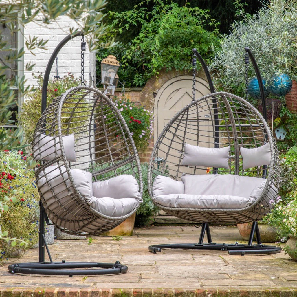 Adanero Single Hanging Egg Chair - Image 12