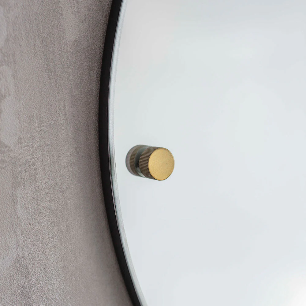 Adelphi Round Steel Wall Mirror - Black - Image 3