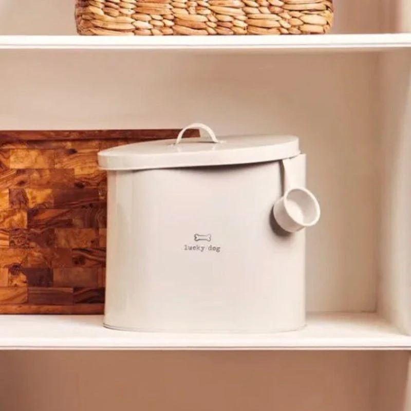 Adore Pets Lucky Dog Food Storage Bin with Spoon - 12L