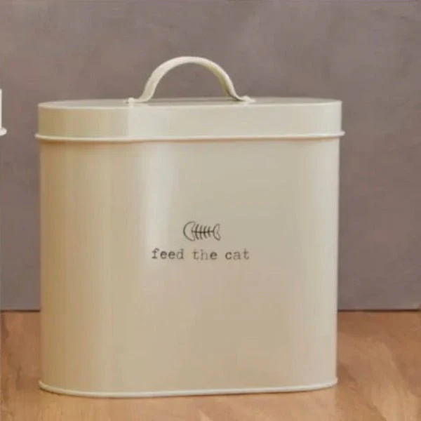 Feed The Cat Food Storage Bin With Spoon - Image 5
