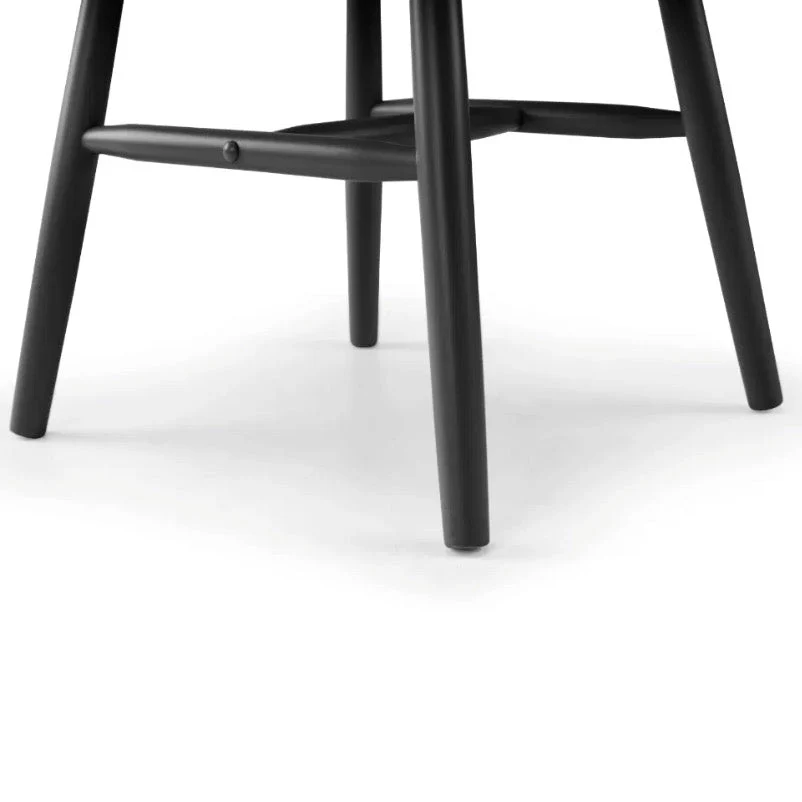 Alassio Spindle Back Chairs - Black (Pair) - Image 5