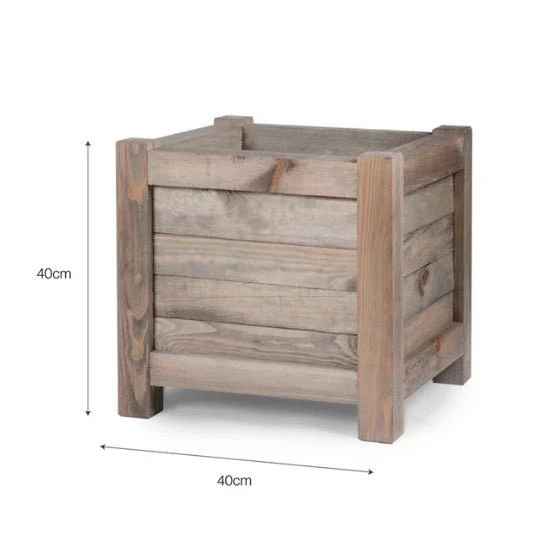 Aldsworth Square Wooden Planter (2 Sizes) - Image 7