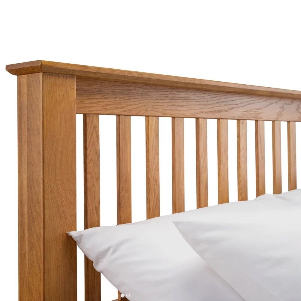 Amsterdam Oak Bed - Low Foot End (Various Sizes) - Image 4