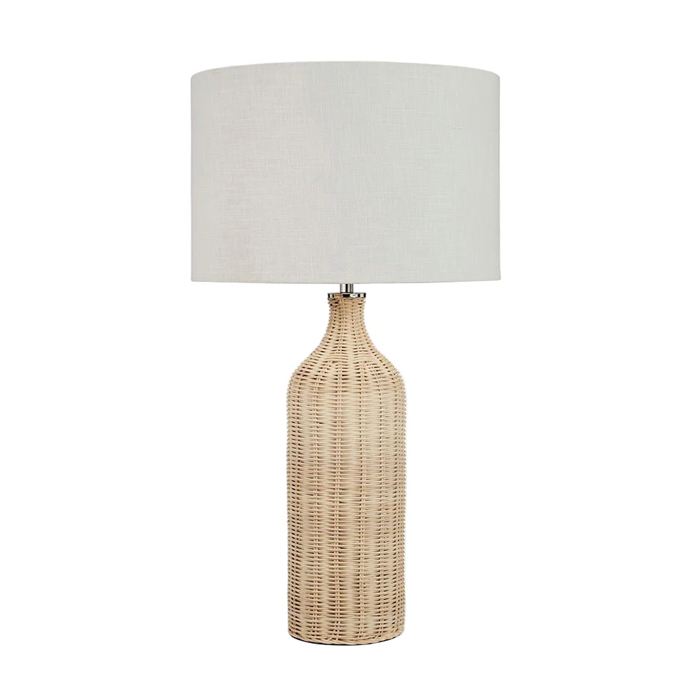 Anika Natural Rattan Bottle Table Lamp - Image 2