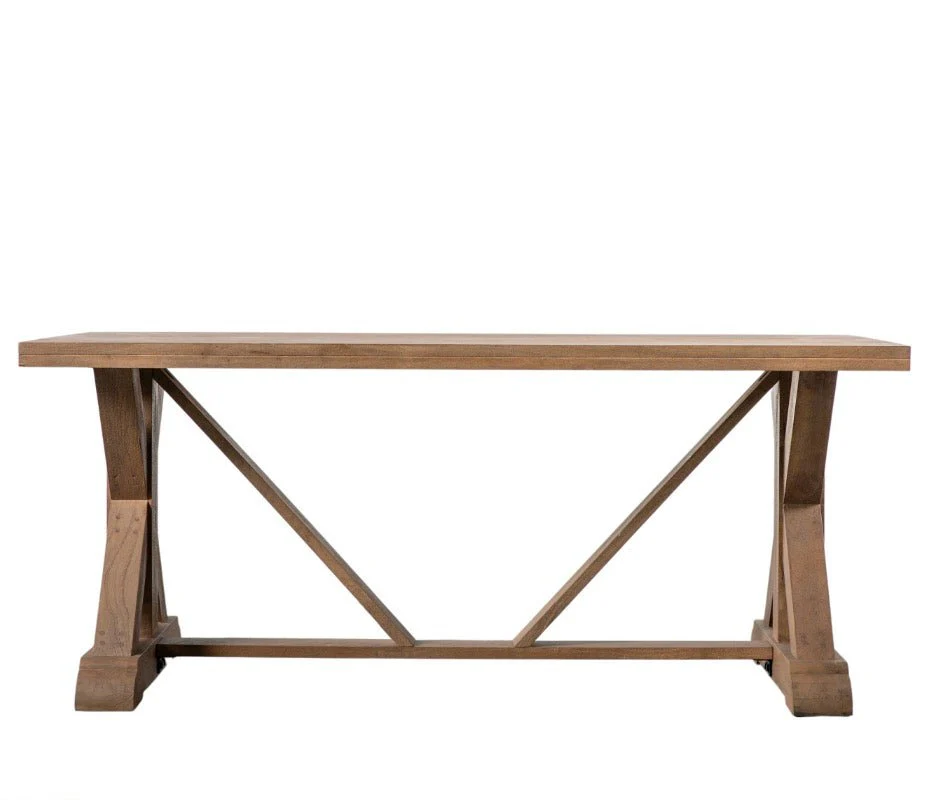 Ashbourne Mango Wood Rectangle Dining Table - Small - Image 6