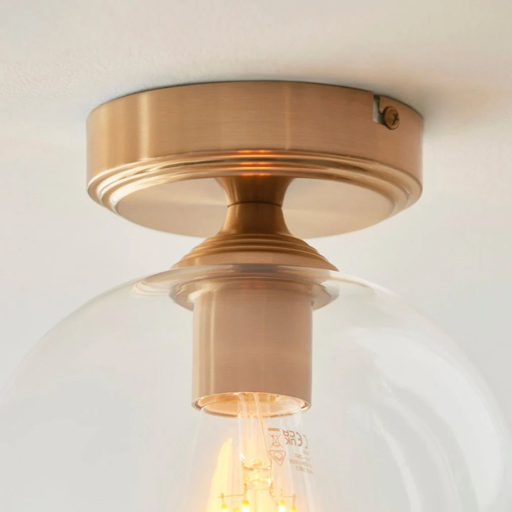 Ashcroft Ceiling Light - Brushed Aged Brass - Image 4