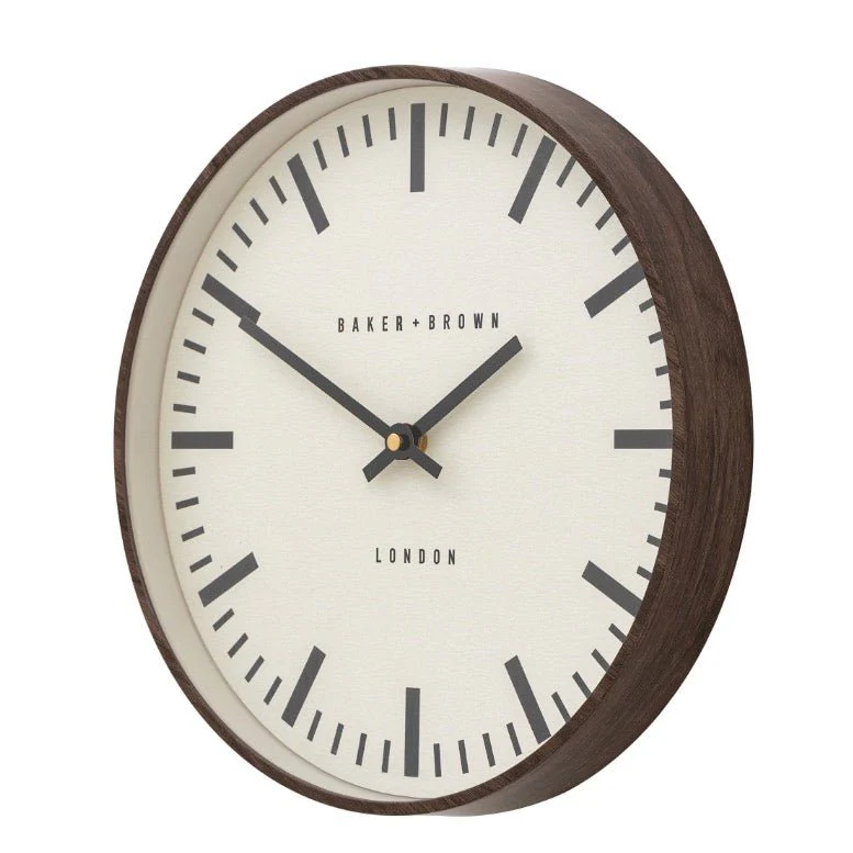 Baker & Brown Claremont Clock - Walnut (30cm) - Image 5