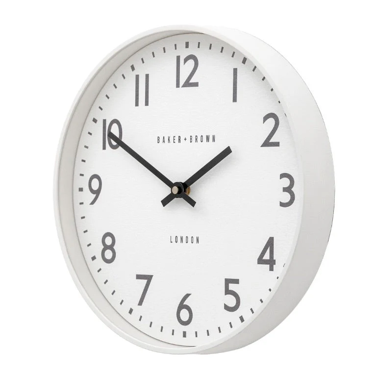 Baker & Brown Norton Wall Clock - Chrome (30cm) - Image 3