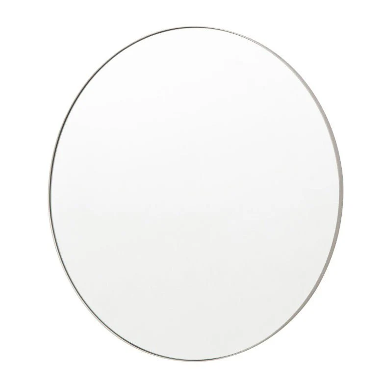 Bowie Round Wall Mirror - 80cm - Silver - Image 2