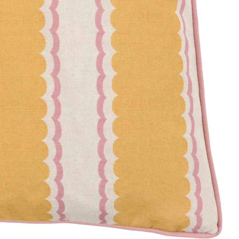Calivana Outdoor Cushion - Ochre/Pink - Image 7