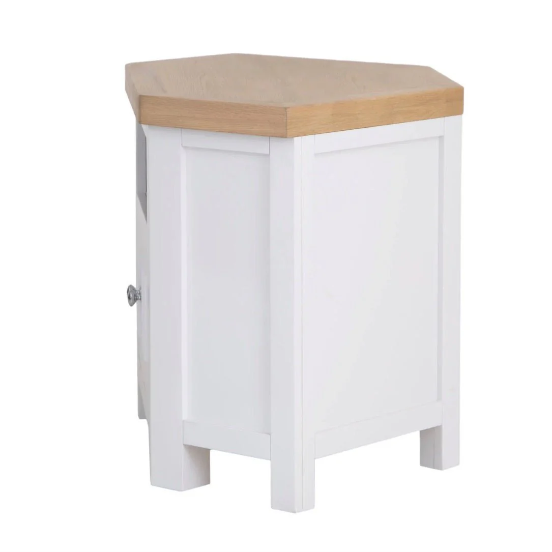 Clanfield White Corner TV Unit - Image 6