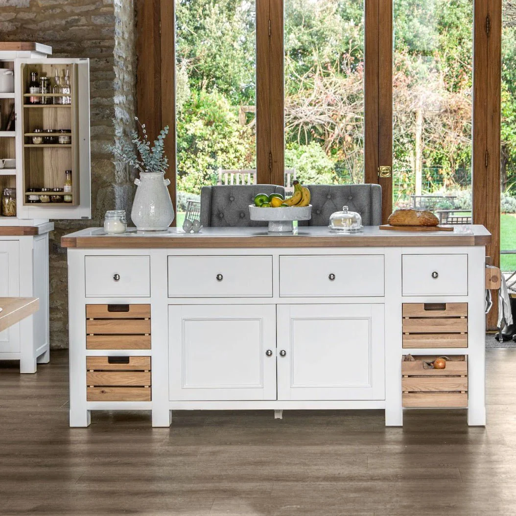 Clanfield White Large Kitchen Island