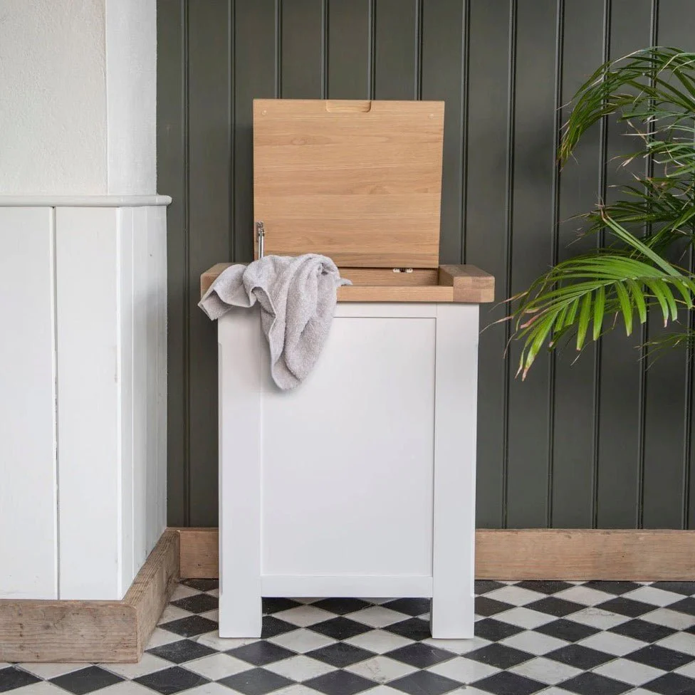 Clanfield White Laundry Box - Image 3