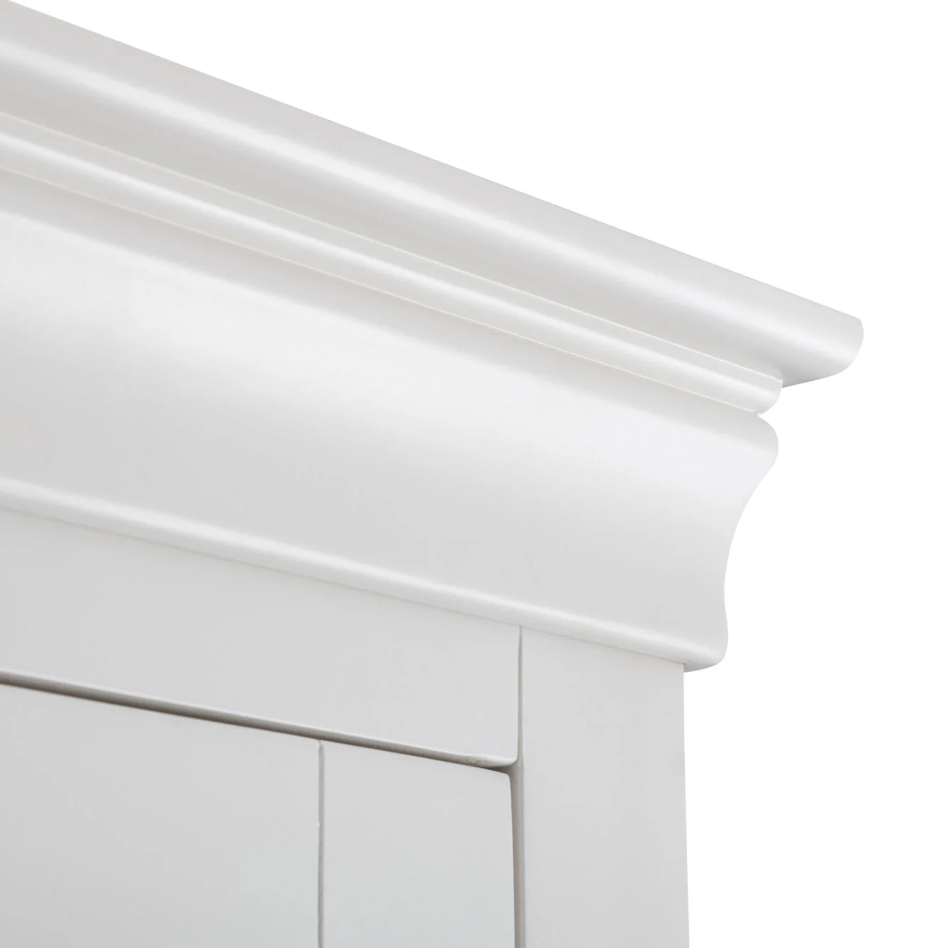 Clermont 2 Door 1 Drawer Wardrobe - White - Image 6