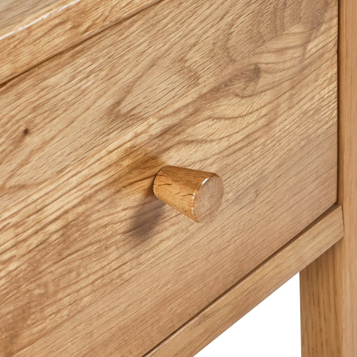 Coxmoor 1 Drawer Bedside Table- Oak - Image 7