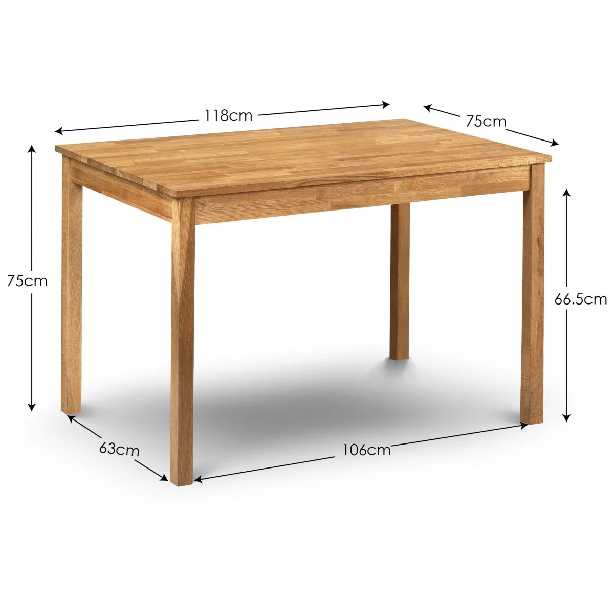 Coxmoor Rectangular Dining Table - Oak - Image 3