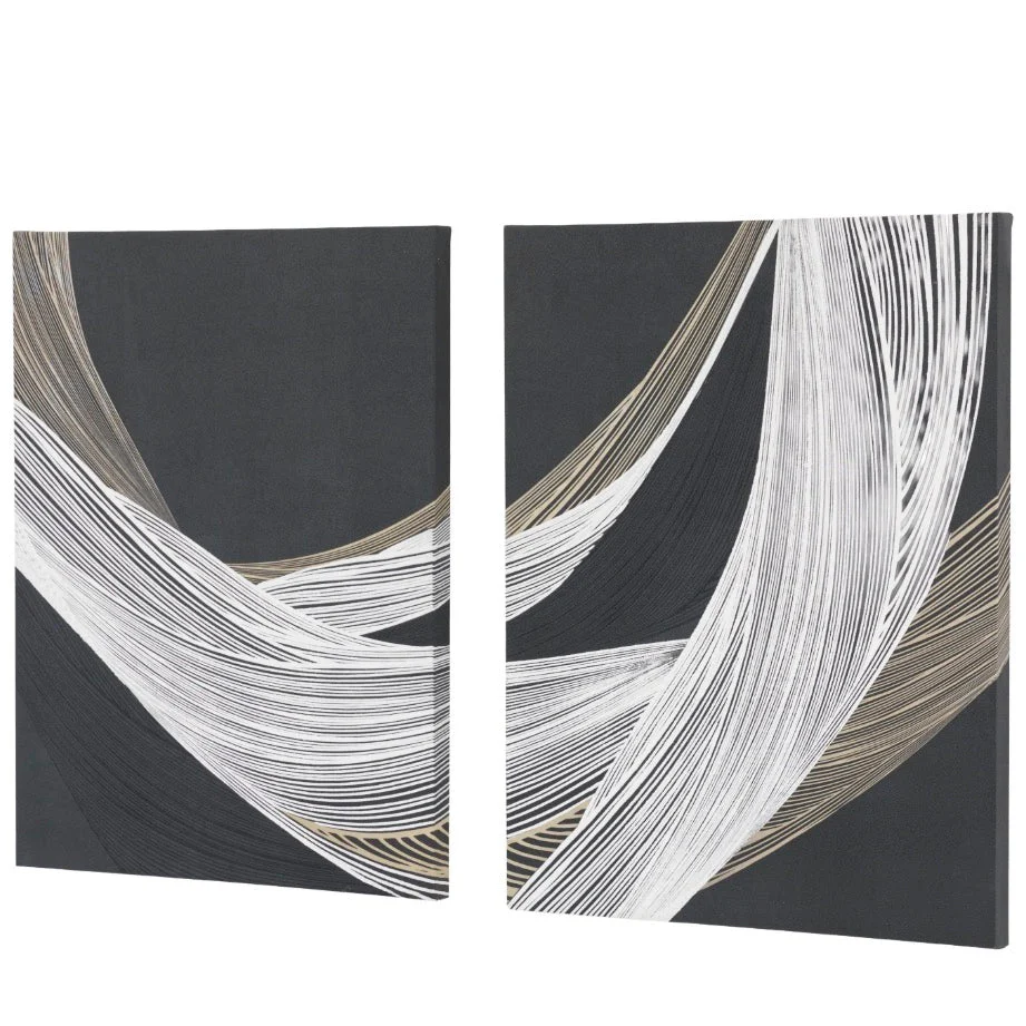 Curve Appeal Framed Canvas - Set of 2 - Image 4