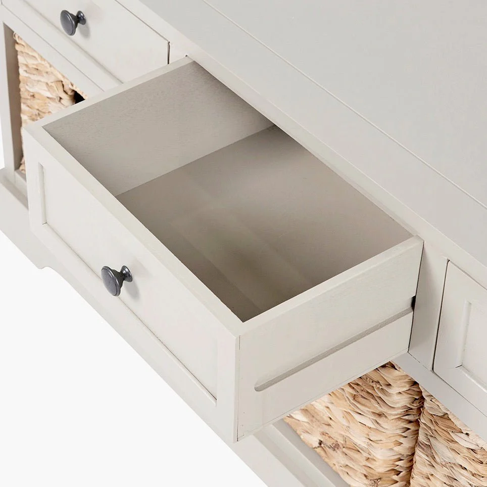 Devonshire Putty Pine 3 Drawer 3 Basket Cabinet - Image 5