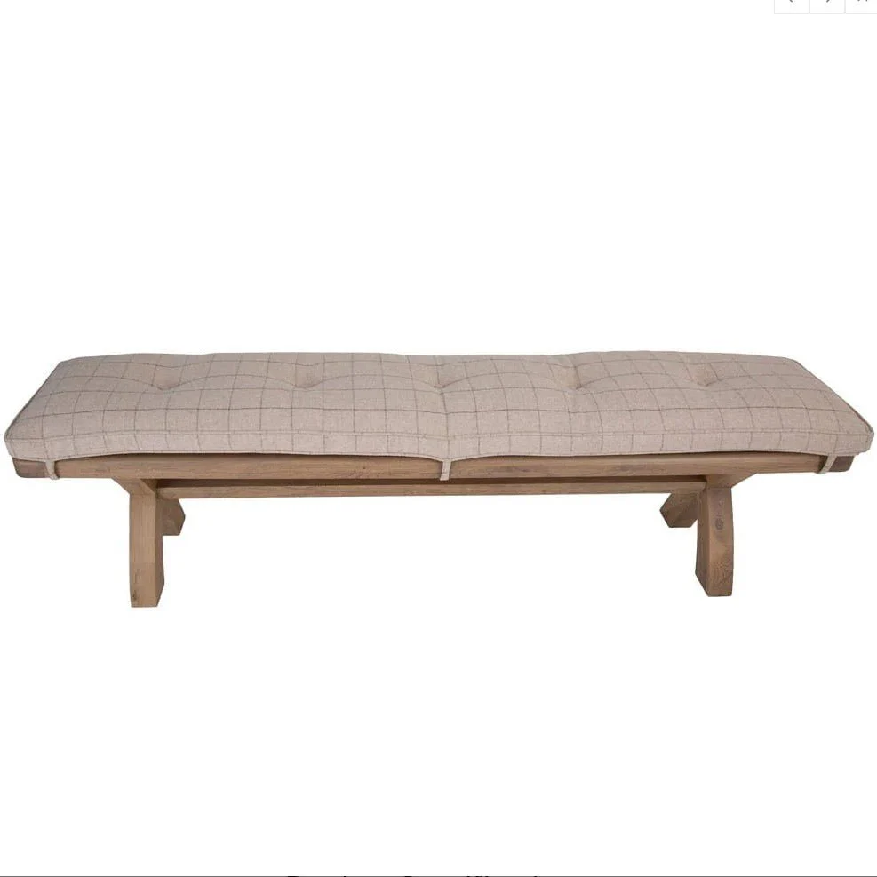 Cushion for Dining Bench - Natural Check - 2m - Image 10