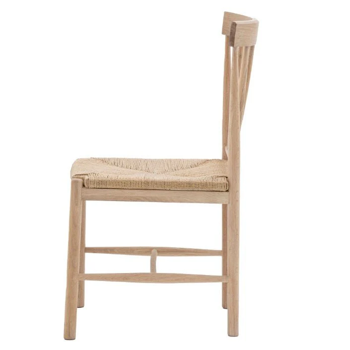 Eton Rope Seat Dining Chairs - Natural (Pair) - Image 5