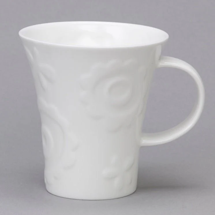 Flute White Bone China Mug - Daisy - Image 4