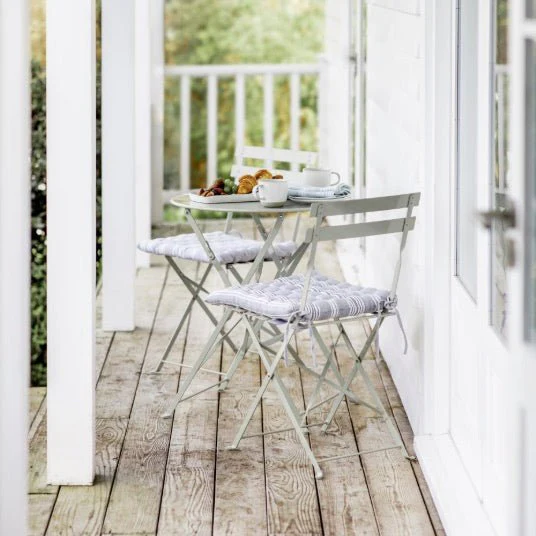 Garden Bistro Round Table and 2 Chairs - Clay - Image 2