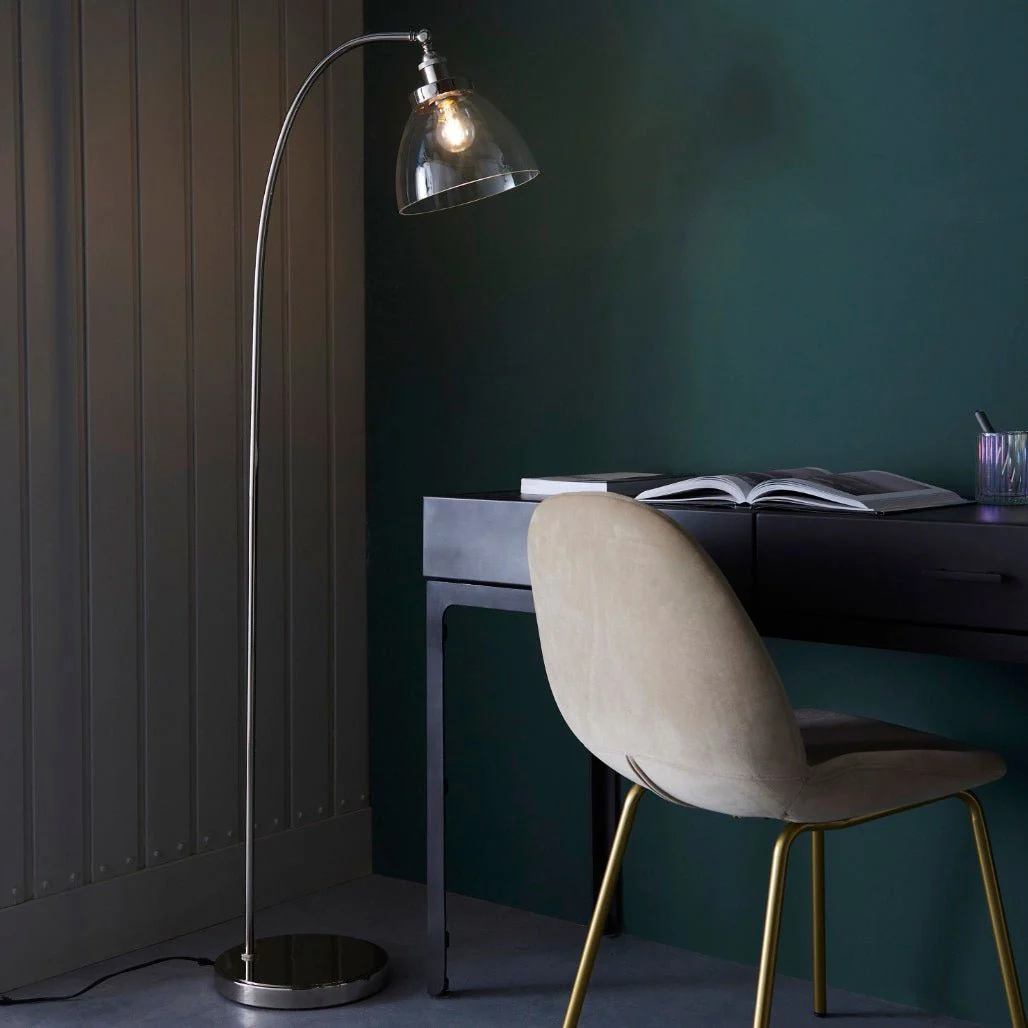Hansen Floor Lamp - Bright Nickel