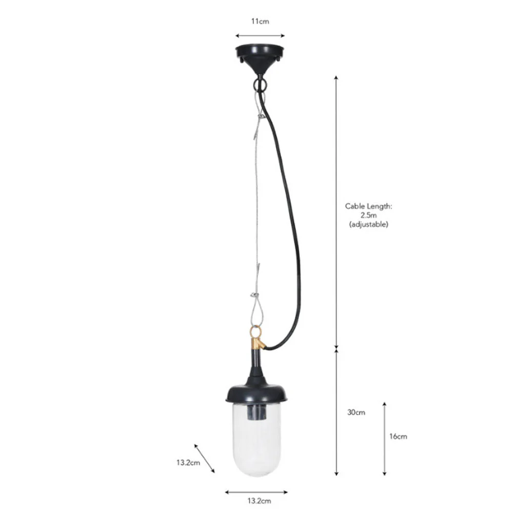 Harbour Outdoor Pendant Light - Carbon - Image 4