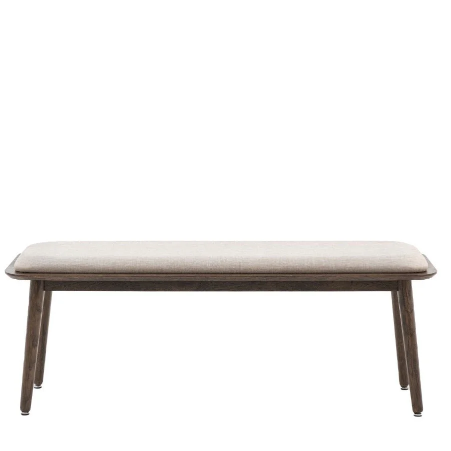 Hatfield Smoked Oak Bench - Image 8