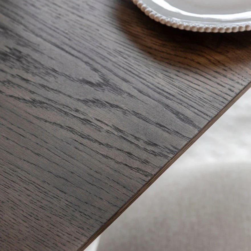 Hatfield Smoked Oak Square Dining Table - Image 3