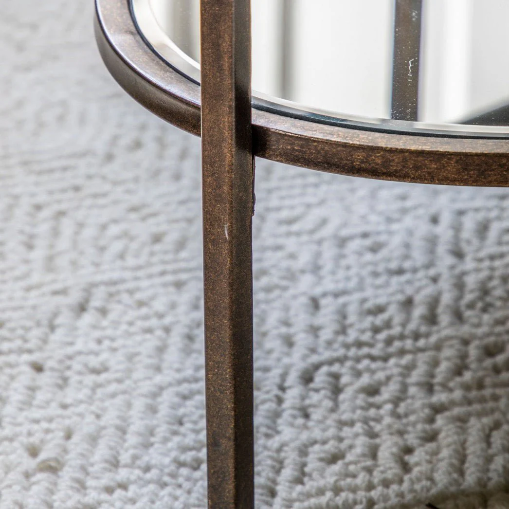 Hudson Glass Oval Coffee Table - Bronze - Image 3
