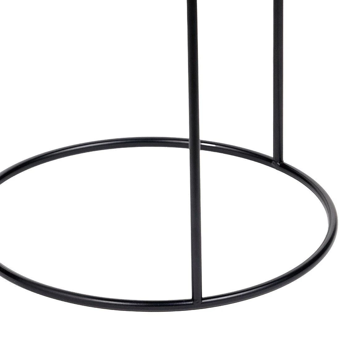 Hugo Wood & Metal Round Storage Side Table - Sage - Image 8