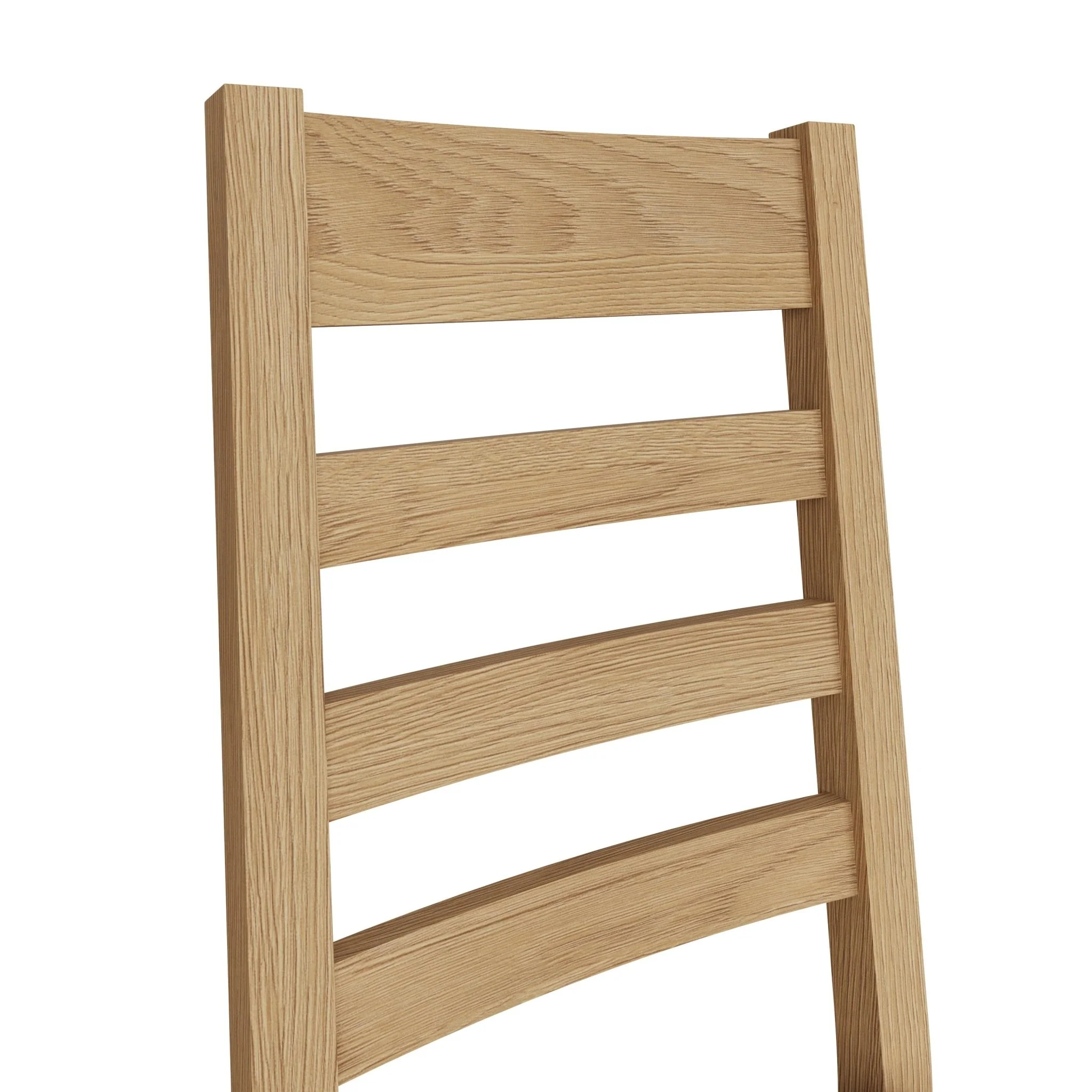 Kirdford Oak Upholstered Ladder Back Chair (Pair) - Image 6