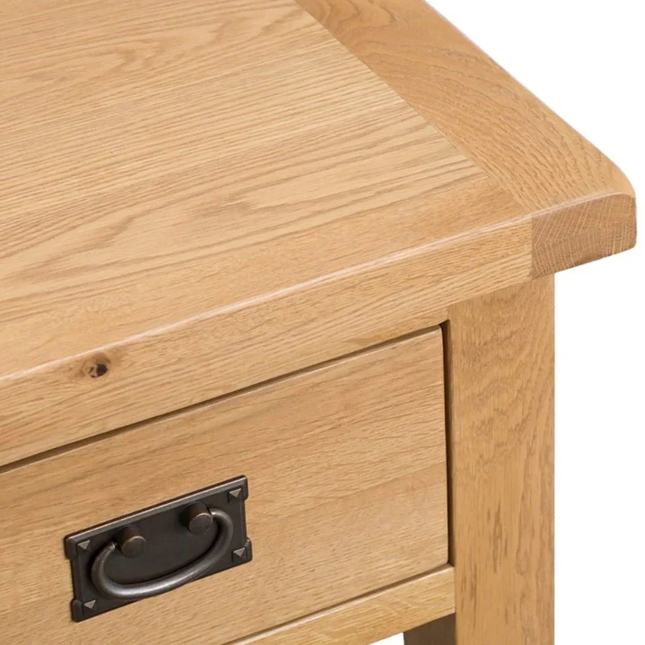 Kirdford Oak Lamp Side Table - Image 13