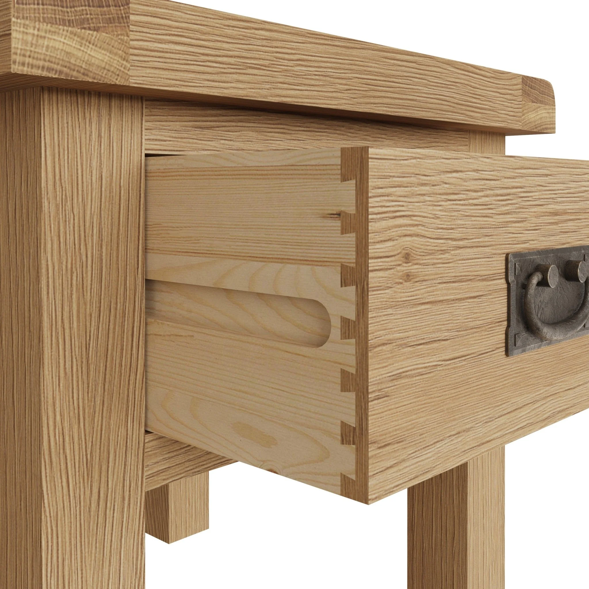 Kirdford Oak Lamp Side Table - Image 4