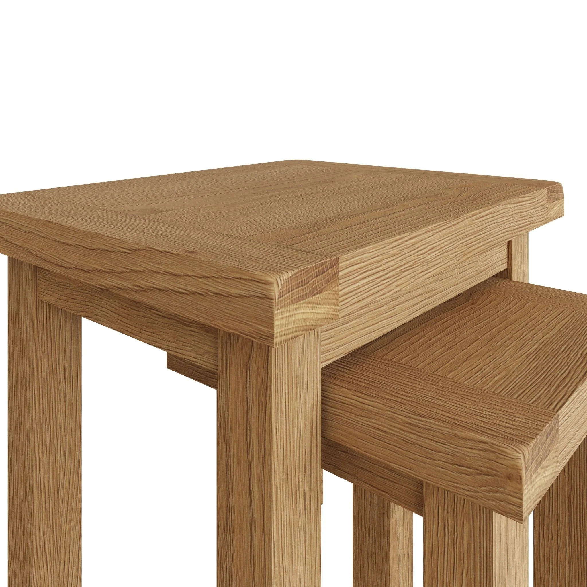Kirdford Oak Nest of 2 Tables - Image 5