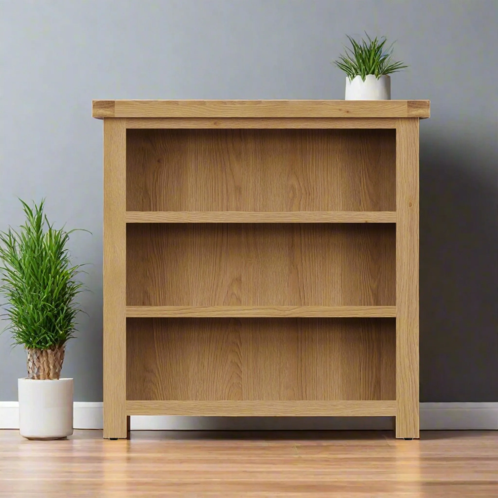 Kirdford Oak Wooden Small Bookcase - Image 7