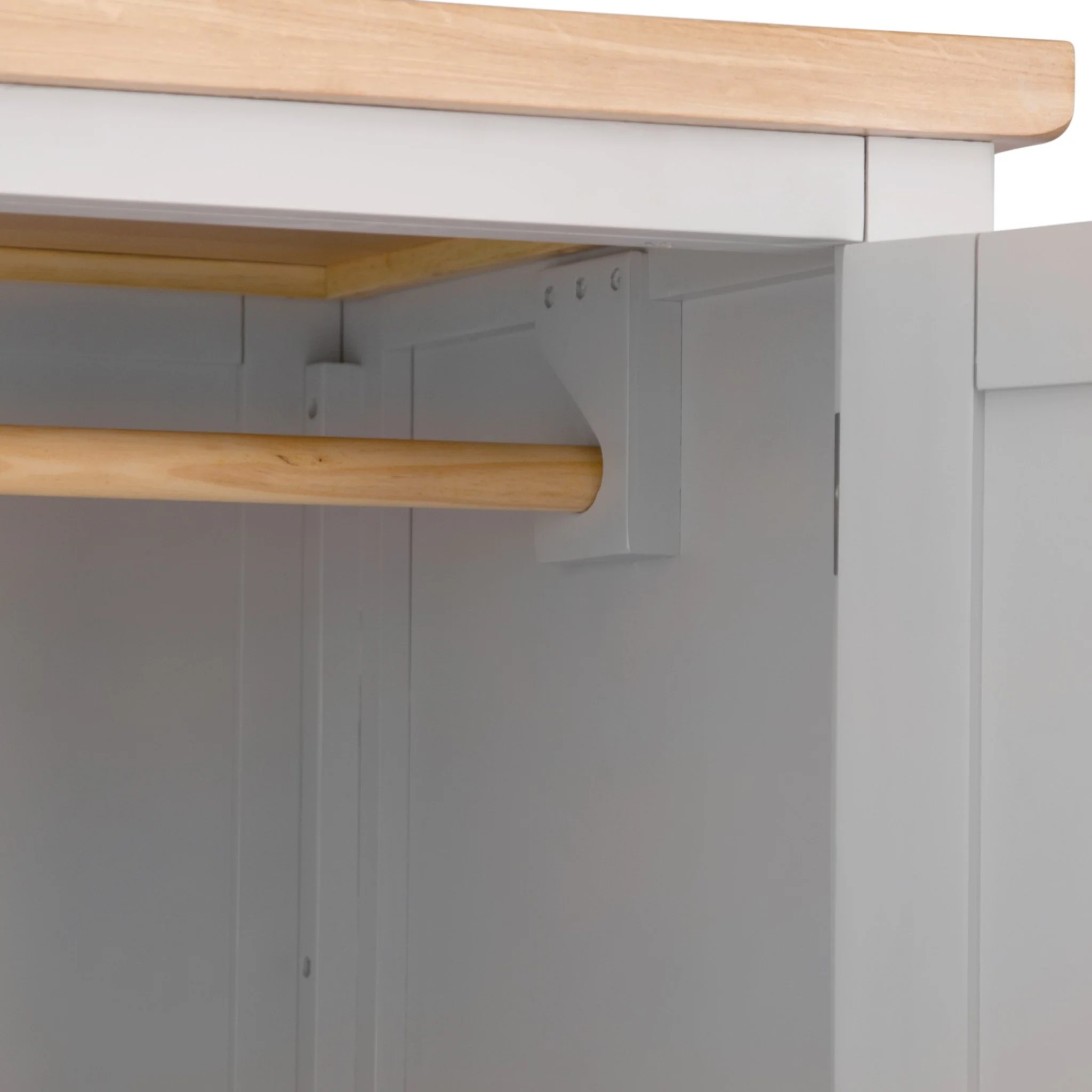 Loxhill Grey 2 Door Wardrobe with Low Drawer - Image 7