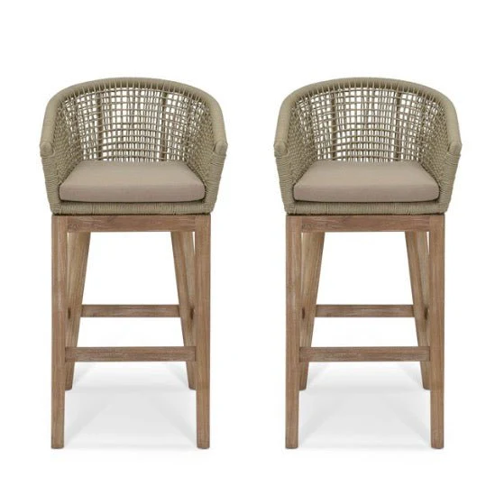 Lynton Grey Bar Stool - Set of 2 - Image 5