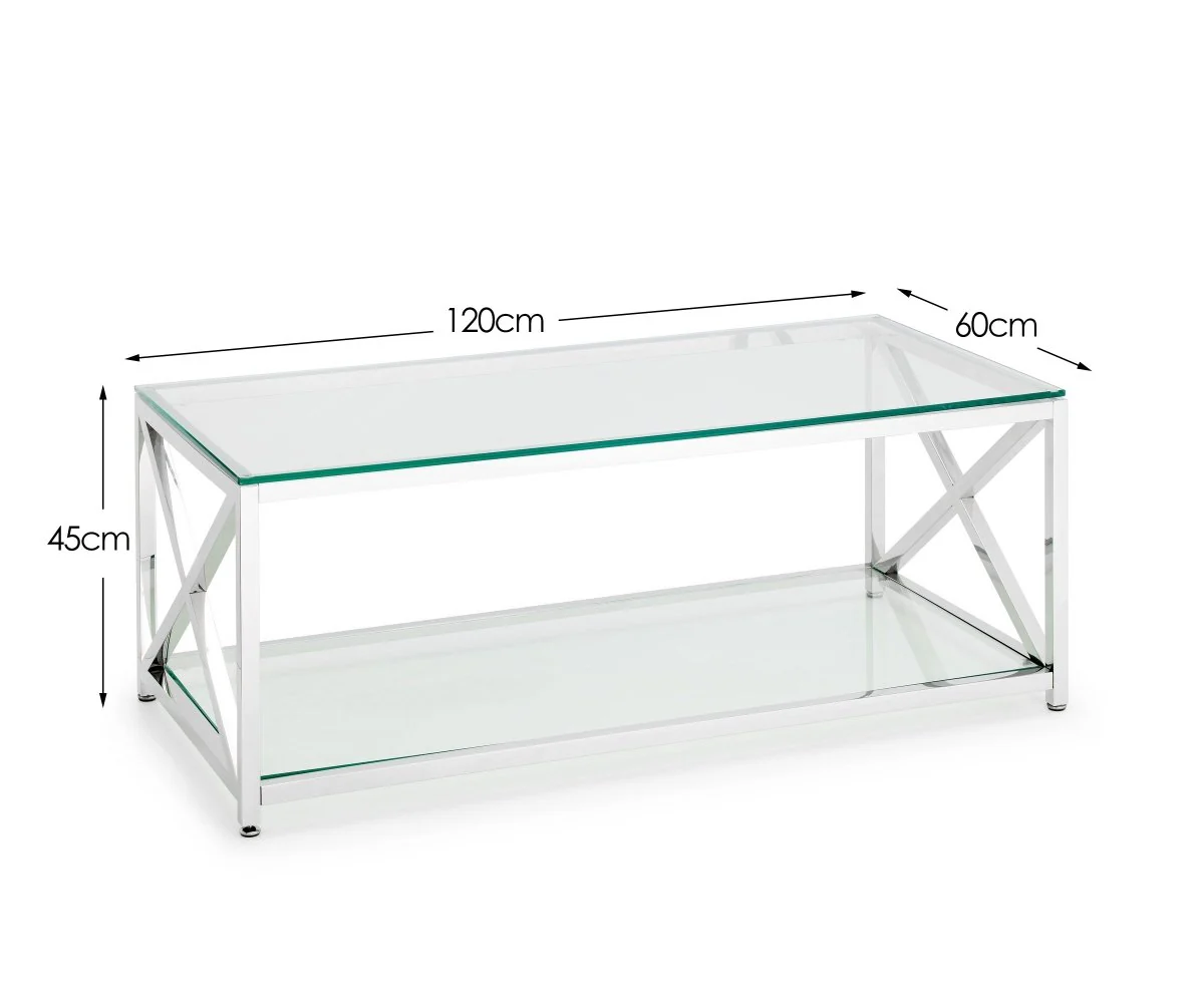 Miami Coffee Table - Silver - Image 9