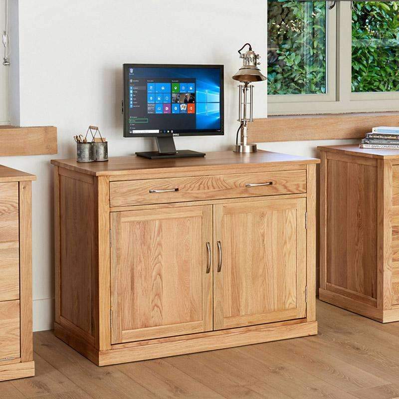 Mobel Oak Hidden Home Office Desk Unit - Image 5