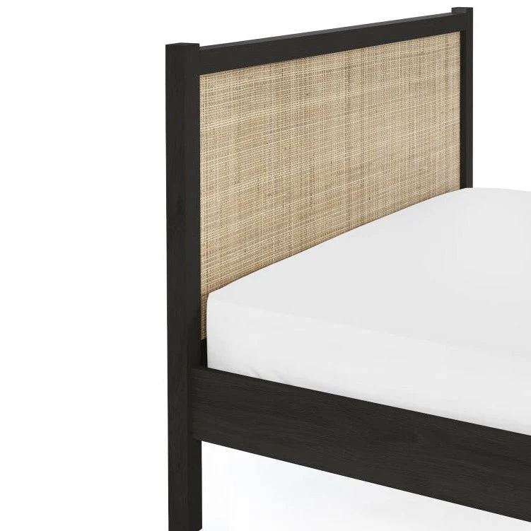 Padstow Rattan Black Bed - (2 Sizes) - Image 8