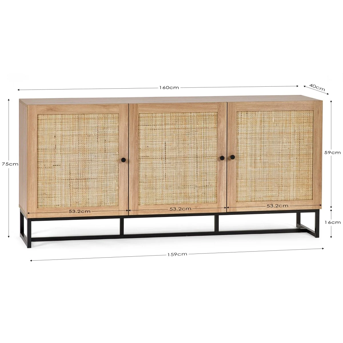 Padstow Sideboard - Oak - Image 5