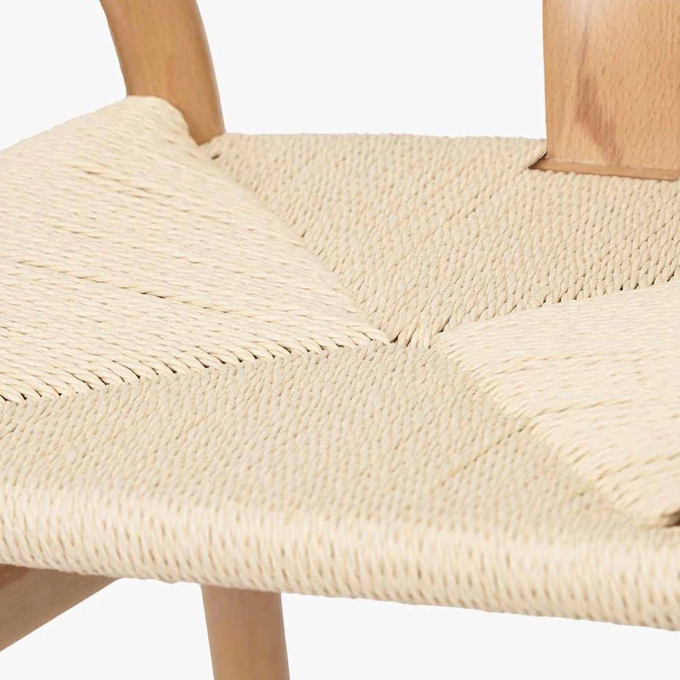 Quinn Wishbone Dining Chairs - Natural Beech - Image 5