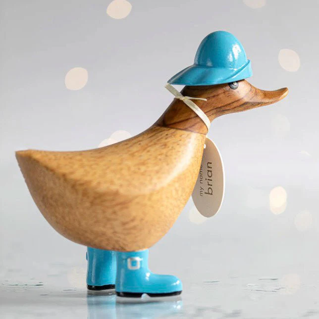 Rainy Day Ducky in Welly Boots - Blue - Image 2
