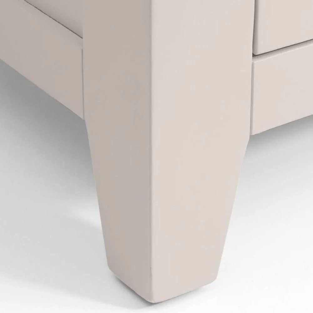 Richmond Elephant Grey 3 Drawer Beside Table - Image 5
