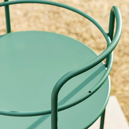 Round Drinks Trolley - Thistle Green - Image 7