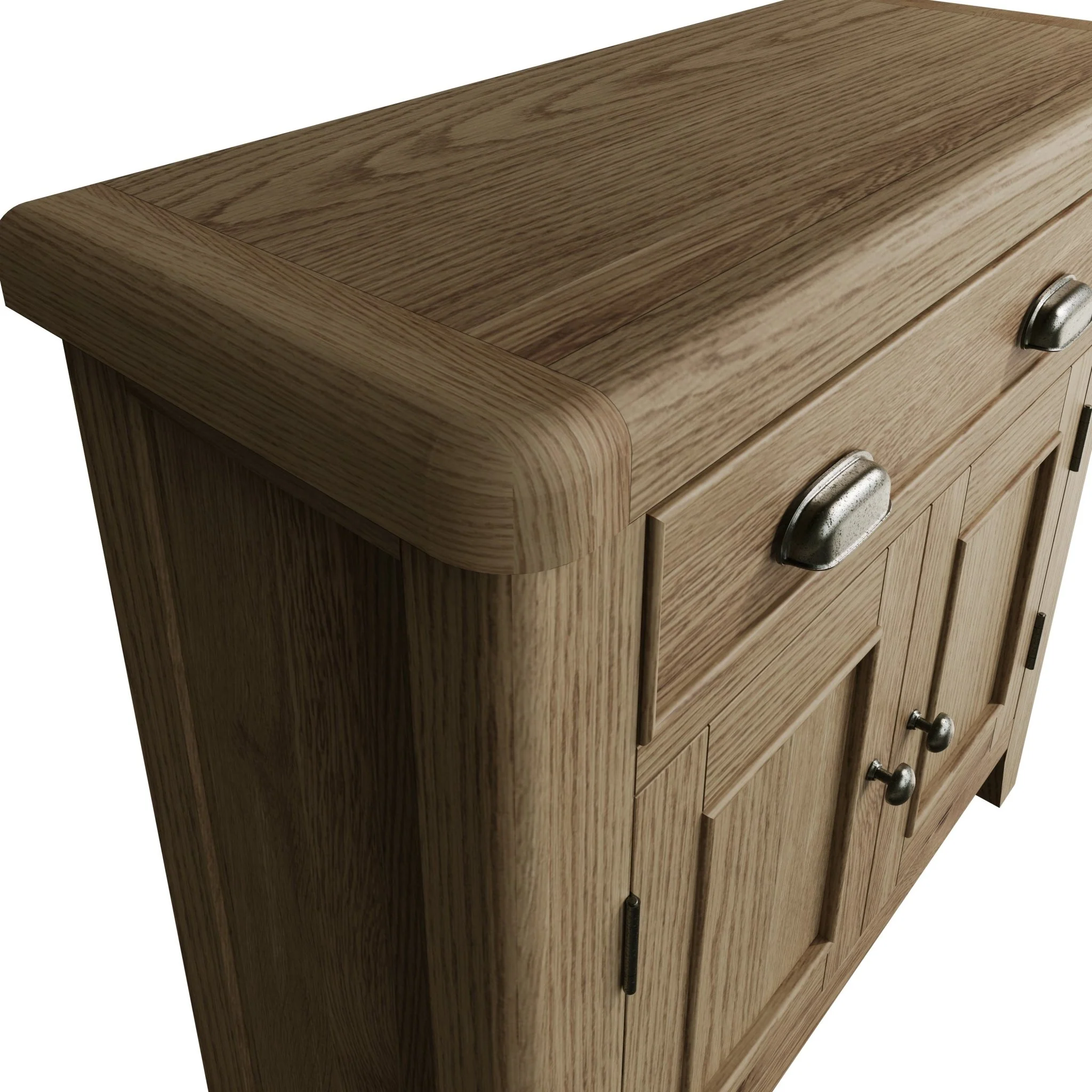 Rusper Oak Small 2 Door 1 Drawer Sideboard - Image 8