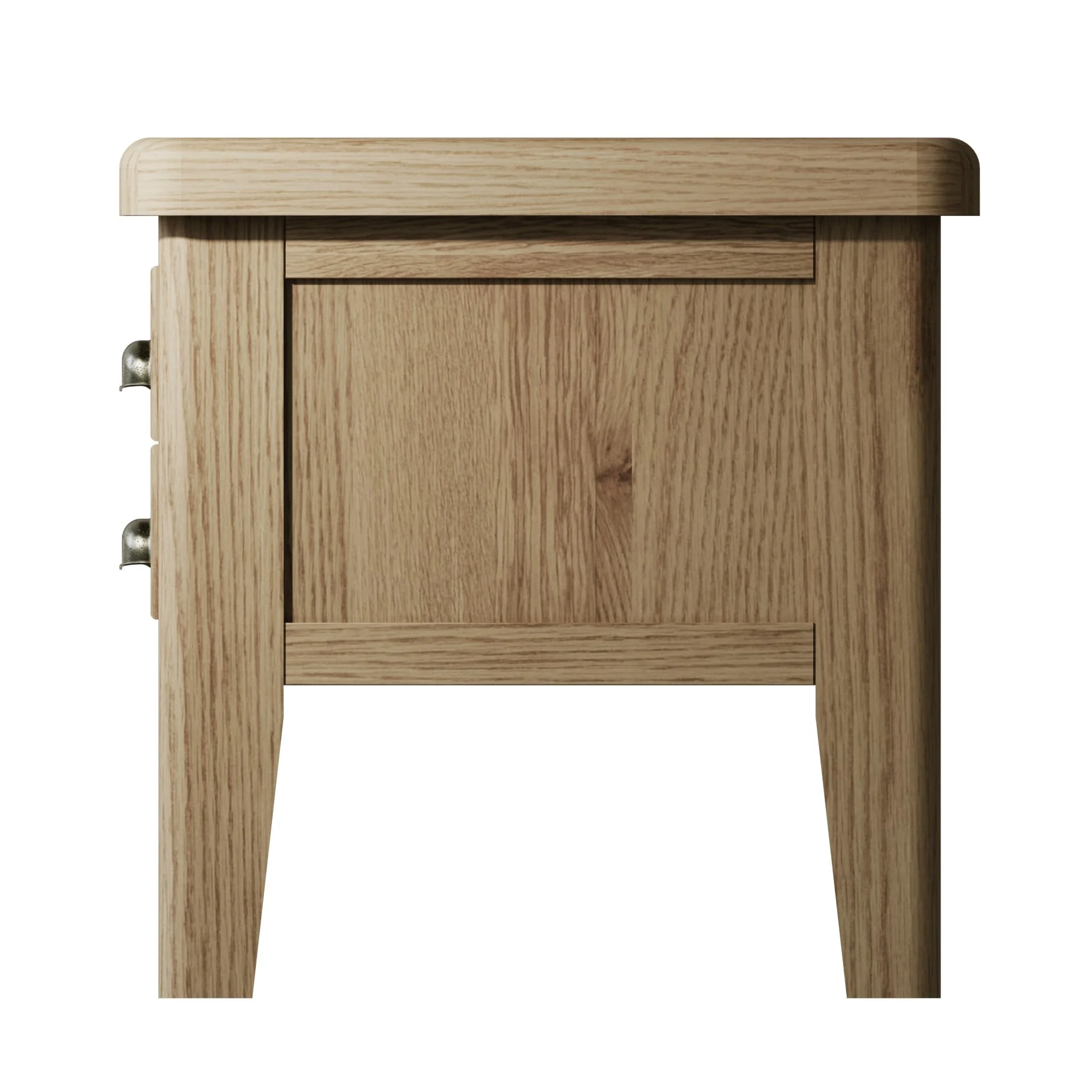 Rusper Oak 2 Drawer Side Table - Image 7