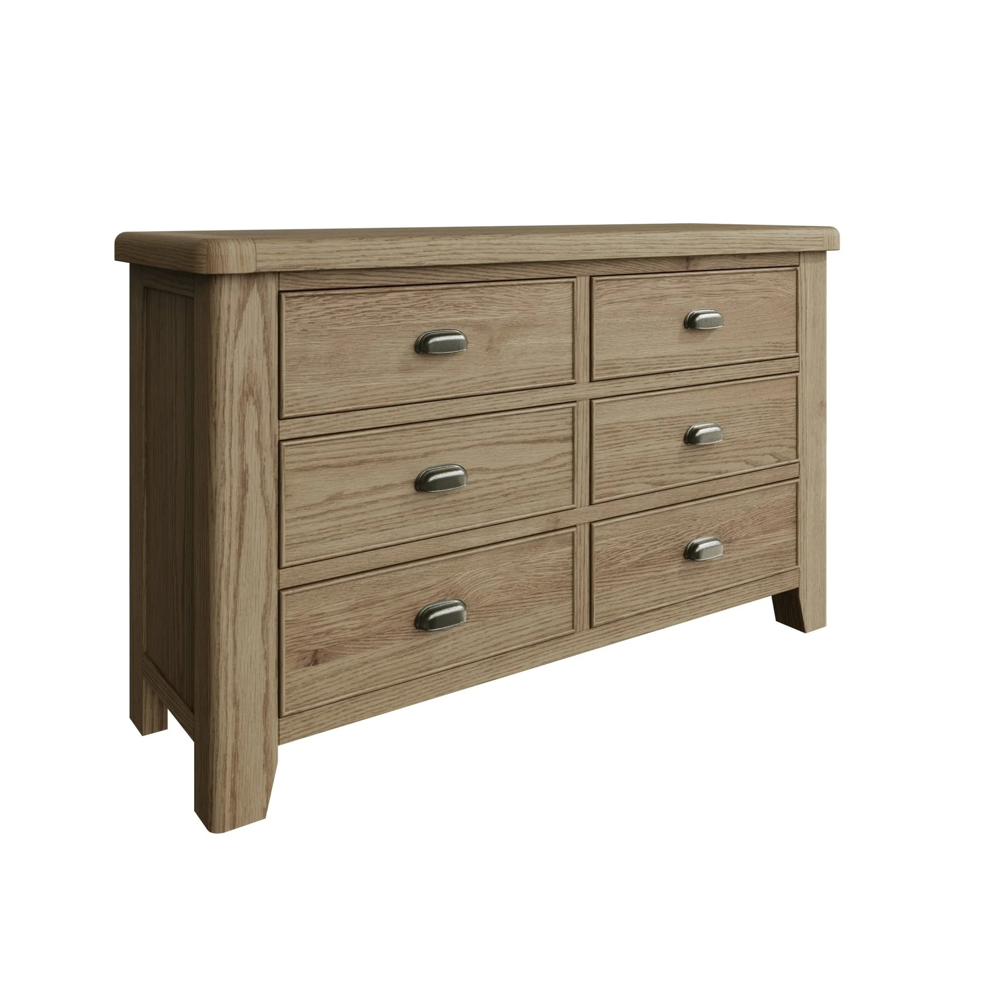 Rusper Oak 6 Drawer Chest of Drawers - Image 6